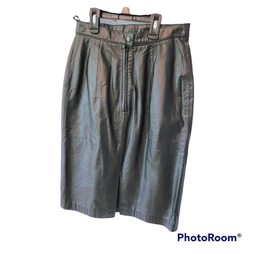 Vintage Wilson's Leather Pencil Skirt - Picture 4 of 6